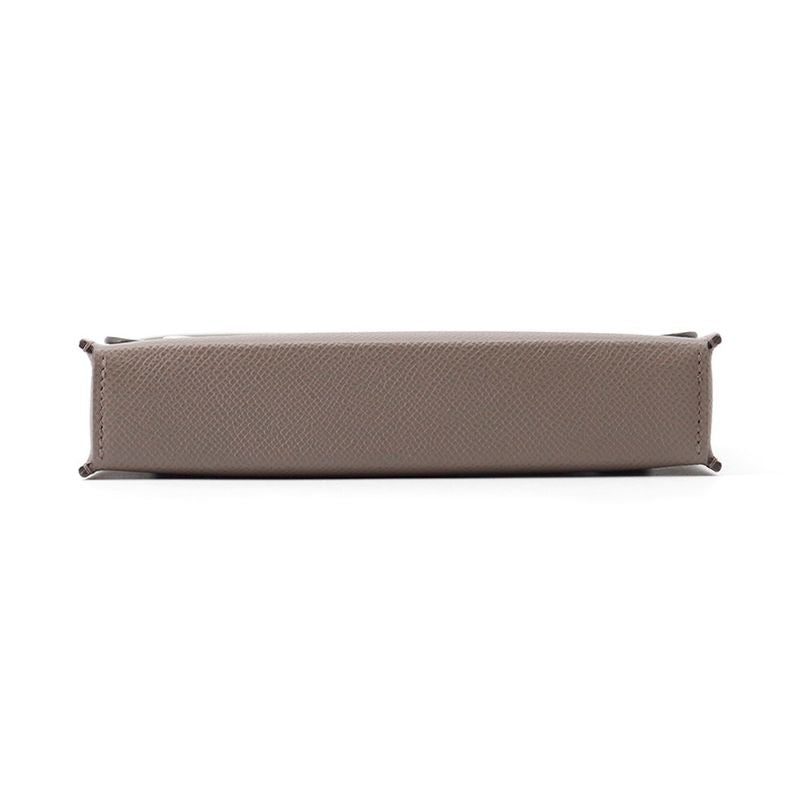 Hermes Shoulder Wallet Nap to Go Ethane Silver Lacquer Epsom