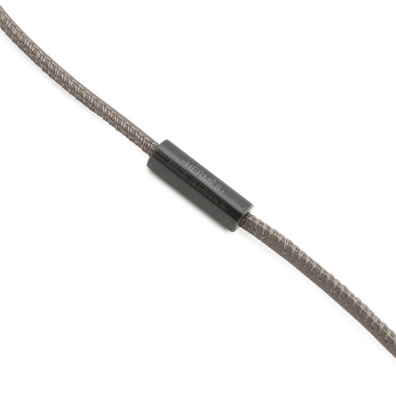 Hermes Necklace Attrage Metal Pendant Pink White Black