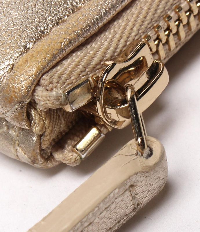 Chanel Clutch Quilted Lambskin Gold
