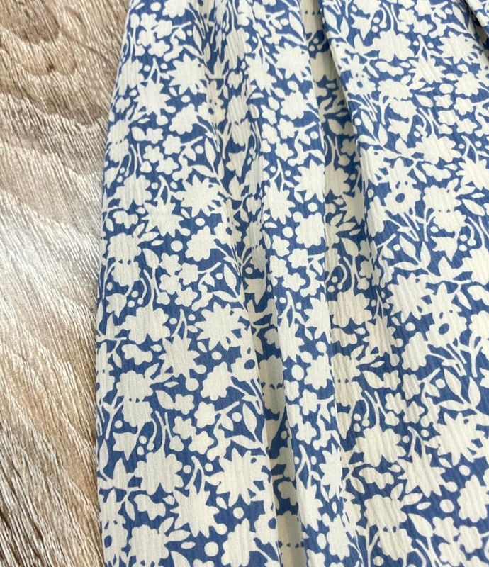 Celine Floral Silk 40 Skirt :blue
