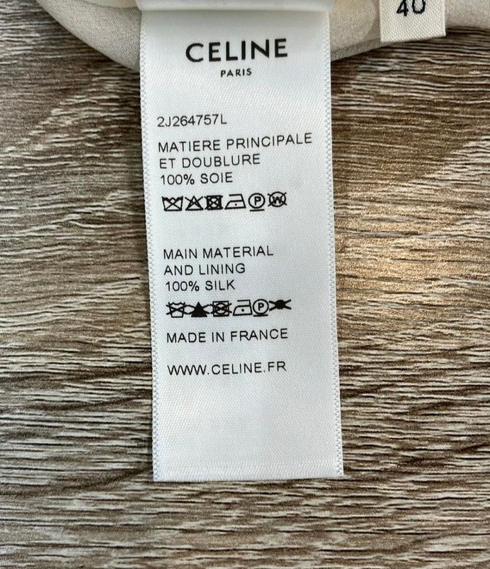 Celine Floral Silk 40 Skirt :blue