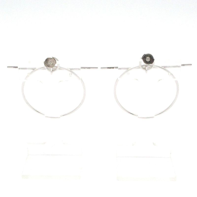 Hermes Earrings Loop MM Silver