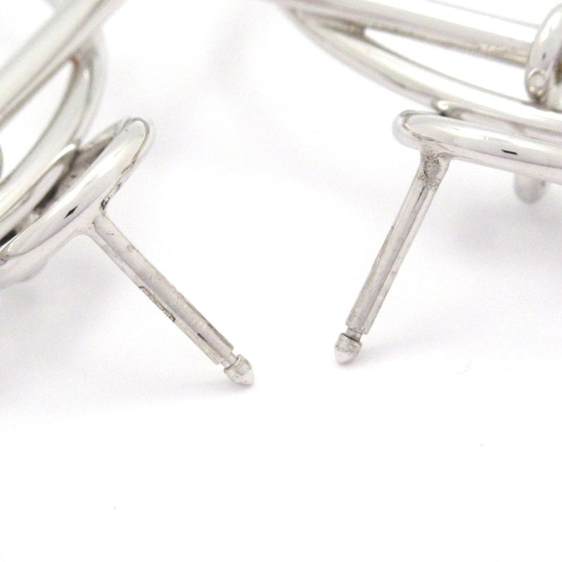 Hermes Earrings Loop MM Silver
