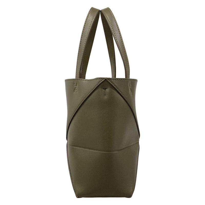 Loewe Tote Puzzle Fold Mini Khaki Folding