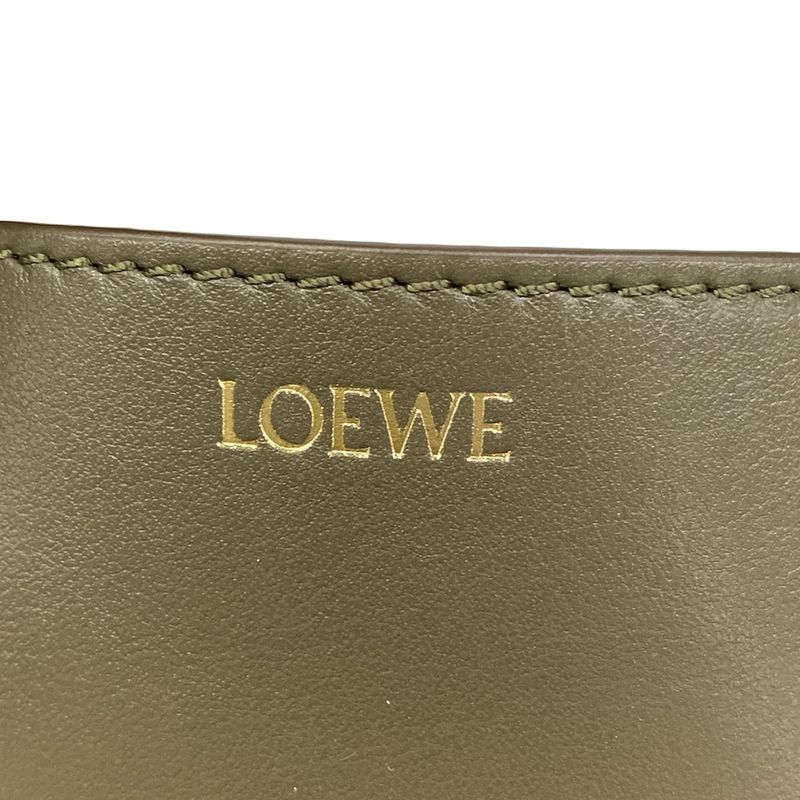 Loewe Tote Puzzle Fold Mini Khaki Folding