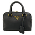 Prada Handbag Black Leather