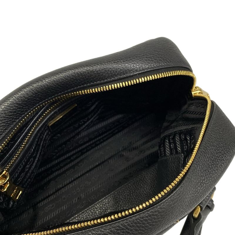 Prada Handbag Black Leather