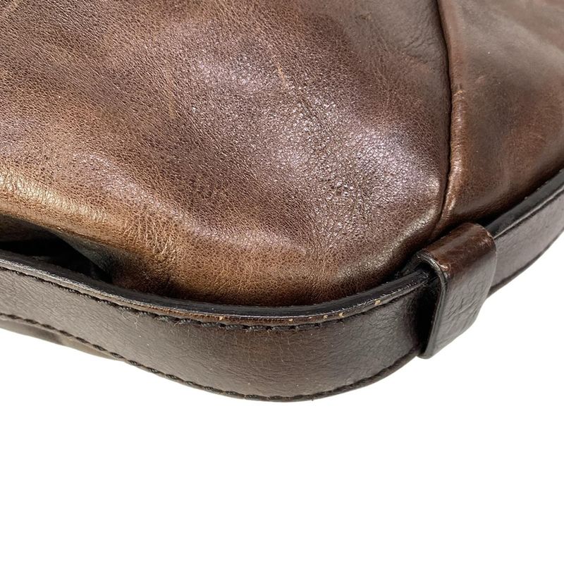 Saint Laurent Rive Gauche Shoulder Bag Dark Brown