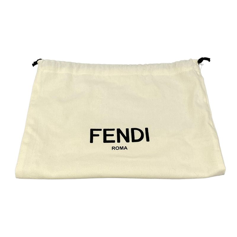 Fendi Tote Basket Small Light Blue Leather