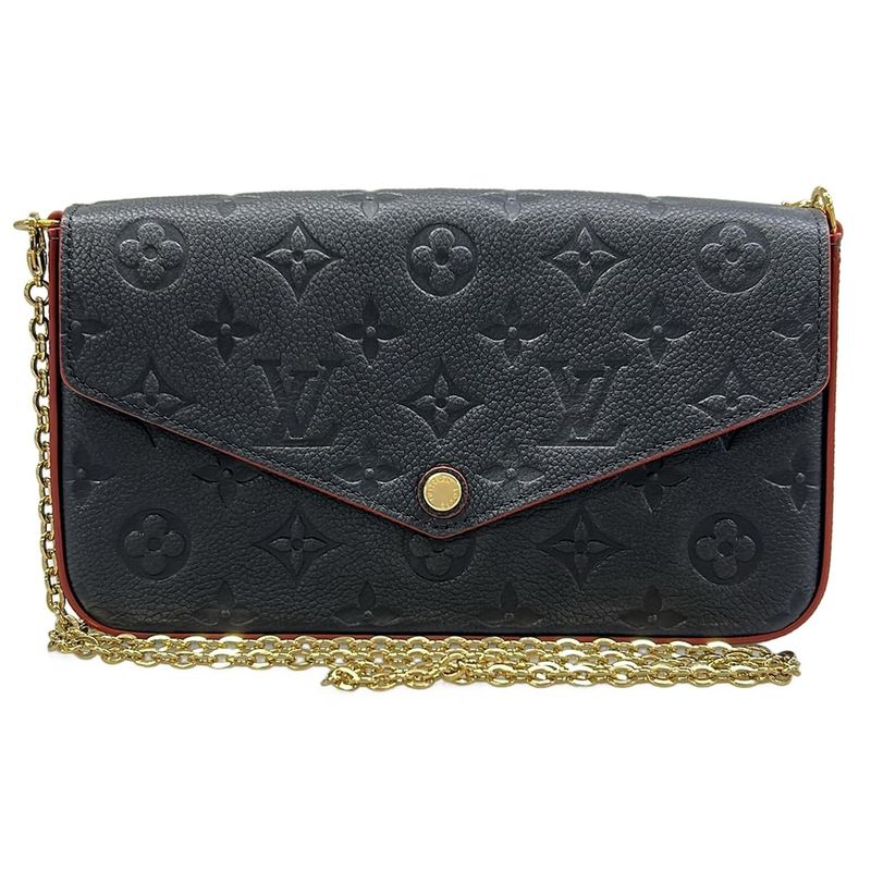 Louis Vuitton Wallet Monogram Empreinte Pochette Felice Marine Marie Nuit