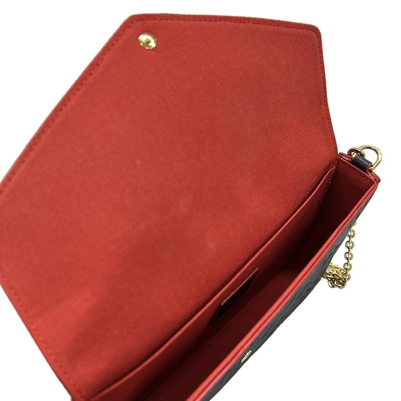 Louis Vuitton Wallet Monogram Empreinte Pochette Felice Marine Marie Nuit