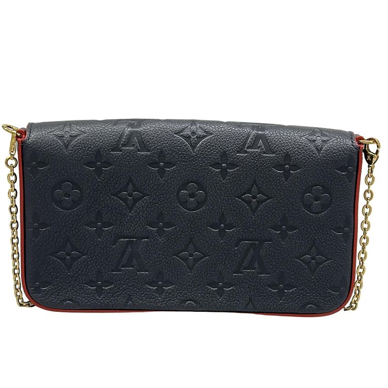 Louis Vuitton Wallet Monogram Empreinte Pochette Felice Marine Marie Nuit