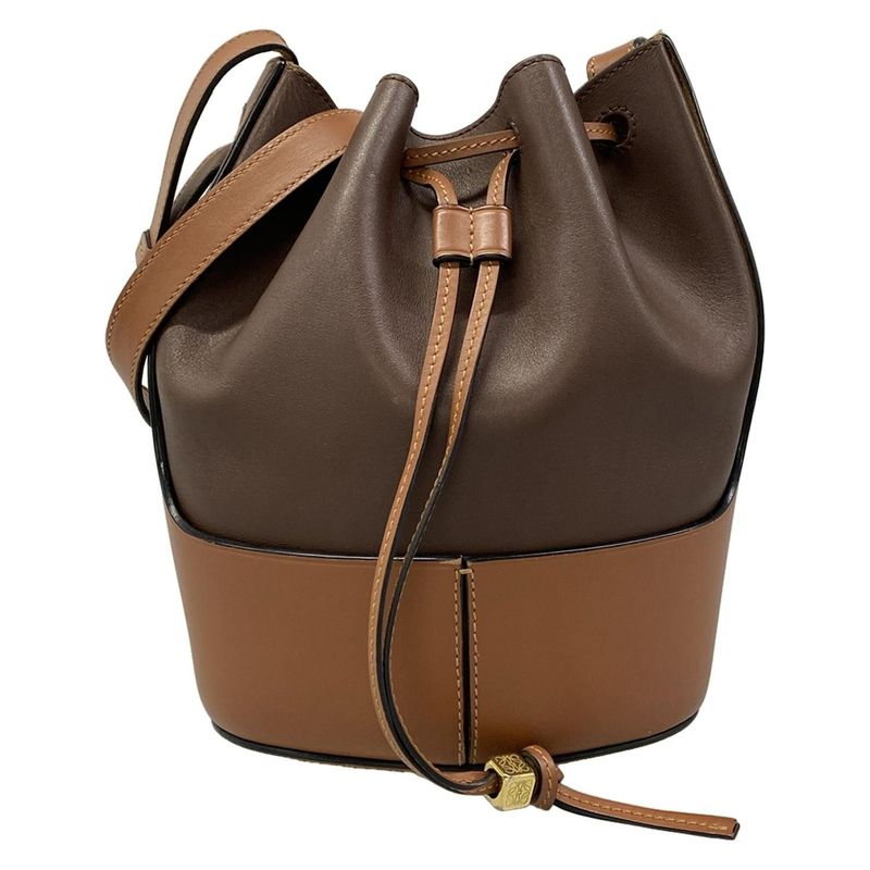 Loewe Shoulder Bag Balloon Small Dark Brown Dark