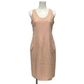 Chanel Dress 42 L Pink Collection 28 Sleeveless Back