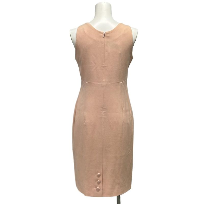 Chanel Dress 42 L Pink Collection 28 Sleeveless Back