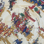 Hermes Scarf Silk Carre 90 Cirque Molier Yellow