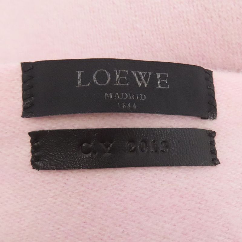 Loewe Anagram Scarf Lambskin Cashmere Purple Pink