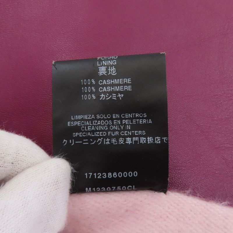 Loewe Anagram Scarf Lambskin Cashmere Purple Pink