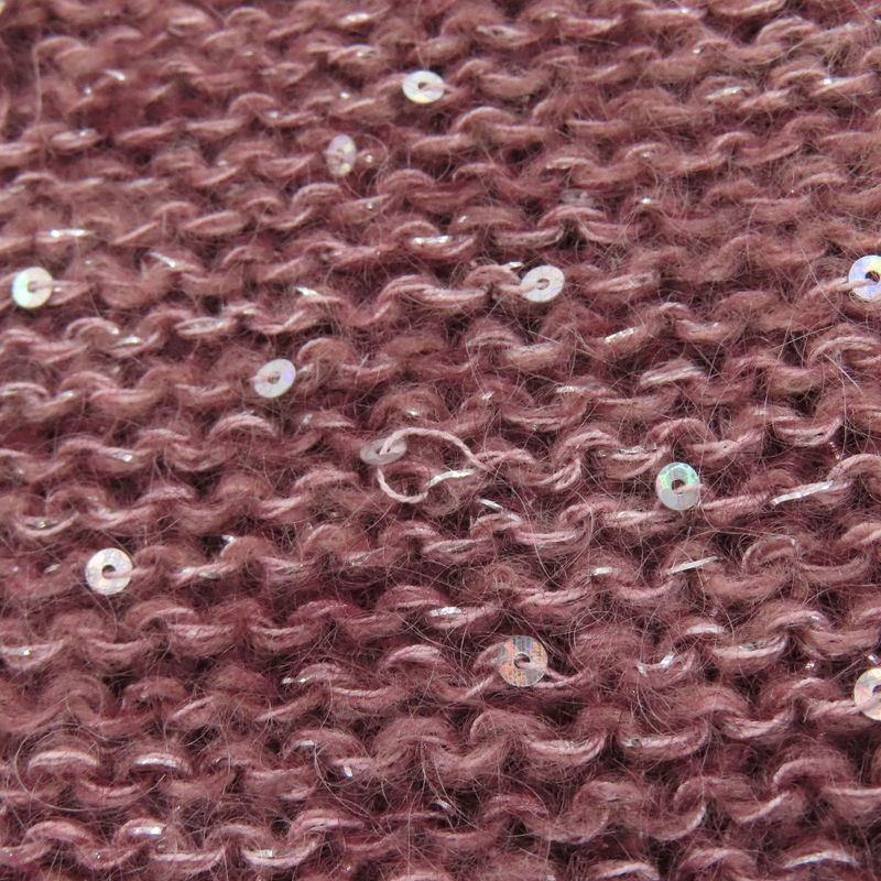 Louis Vuitton Monogram Sequin Scarf Mohair Nylon Cotton Boldpurple