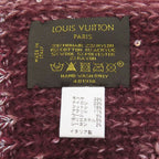 Louis Vuitton Monogram Sequin Scarf Mohair Nylon Cotton Boldpurple