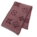 Louis Vuitton Monogram Sequin Scarf Mohair Nylon Cotton Boldpurple