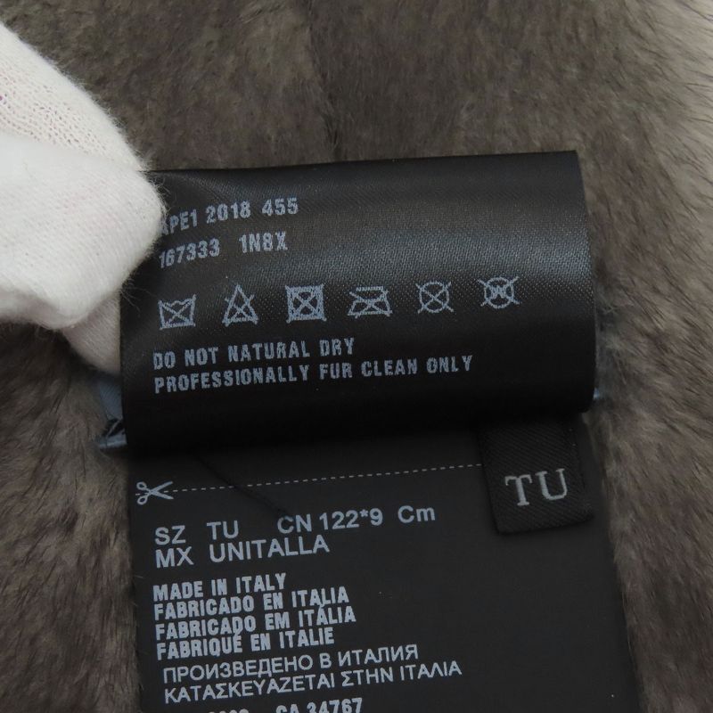 Prada Fur Scarf Fur Wool