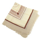 Chanel CC Logo Shawl Wool Yellow Beige