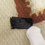Chanel CC Logo Shawl Wool Yellow Beige