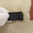 Chanel CC Logo Shawl Wool Yellow Beige