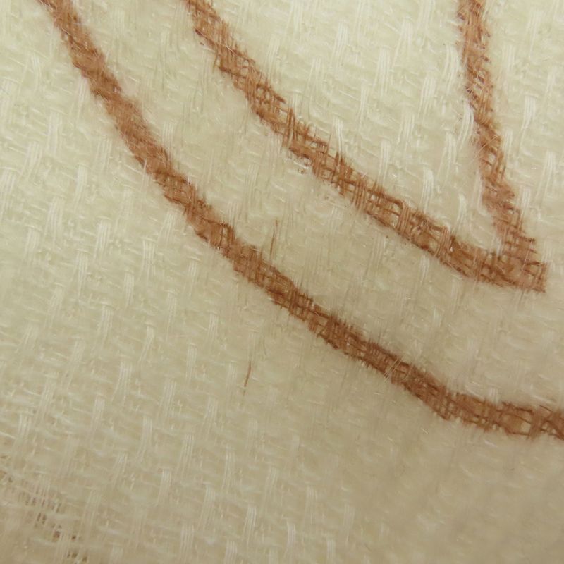 Chanel CC Logo Shawl Wool Yellow Beige