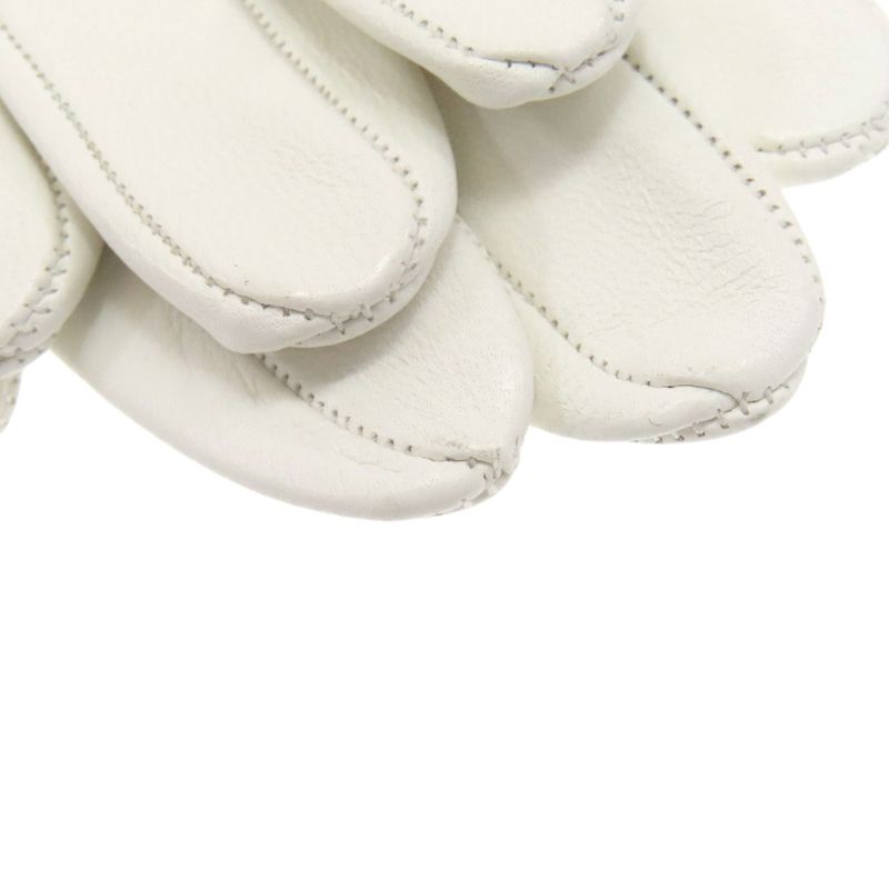 Hermes Logo Leather Gloves
