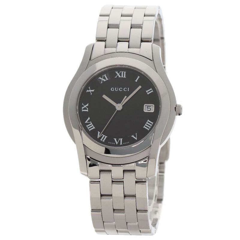 Gucci Round Face Watch SS