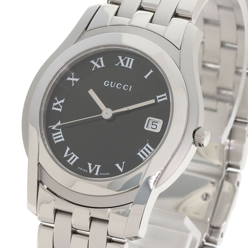Gucci Round Face Watch SS