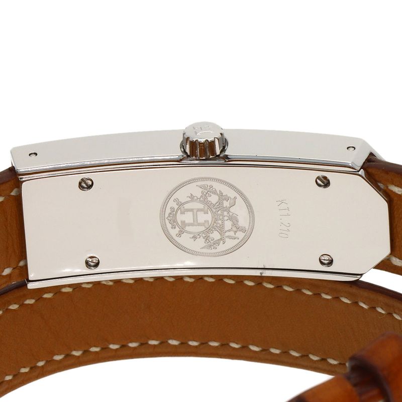 Hermes Kelly 2 Double Tour Watch SS Leather Handbag