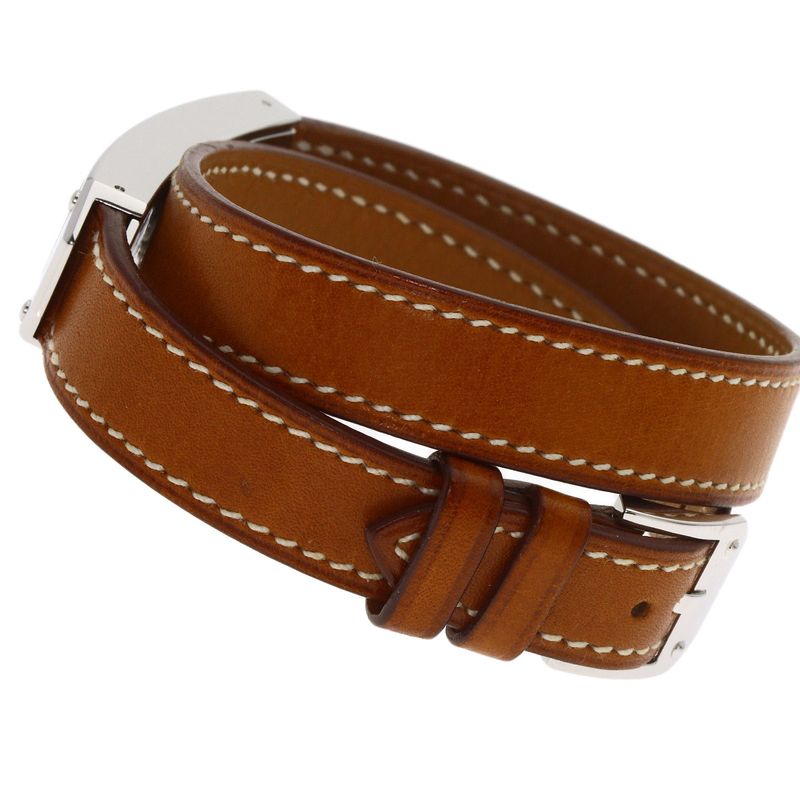 Hermes Kelly 2 Double Tour Watch SS Leather Handbag