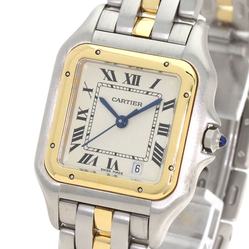 Cartier Pantel MM 1 Row Watch SS Yellow Gold Boys