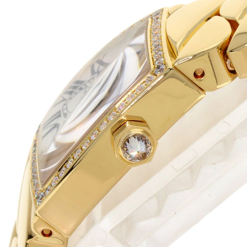 Cartier Ladonya SM Bezel Diamond Watch 18K Yellow Gold