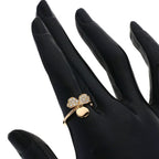 Tiffany & Co Paper Flower Diamond Ring 18K Pink Gold