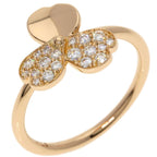 Tiffany & Co Paper Flower Diamond Ring 18K Pink Gold