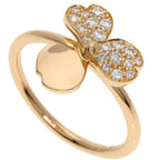 Tiffany & Co Paper Flower Diamond Ring 18K Pink Gold