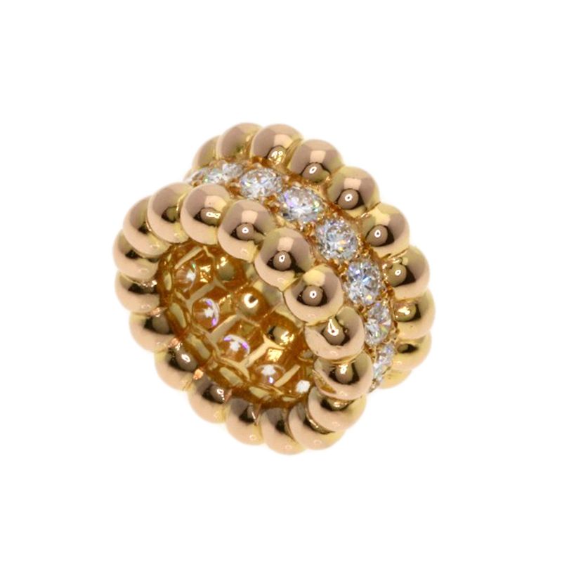 Van Cleef & Arpels Perlee Diamond Pendant Top 18K Pink Gold
