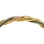 Cartier Twist Emerald 51 Ring 18K Yellow Gold 18K White Pink