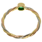 Cartier Twist Emerald 51 Ring 18K Yellow Gold 18K White Pink