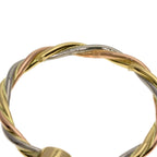Cartier Twist Emerald 51 Ring 18K Yellow Gold 18K White Pink