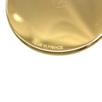 Hermes Medaille Necklace Metal Gold White