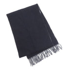 Gucci Logo Scarf Cashmere Navy Gray