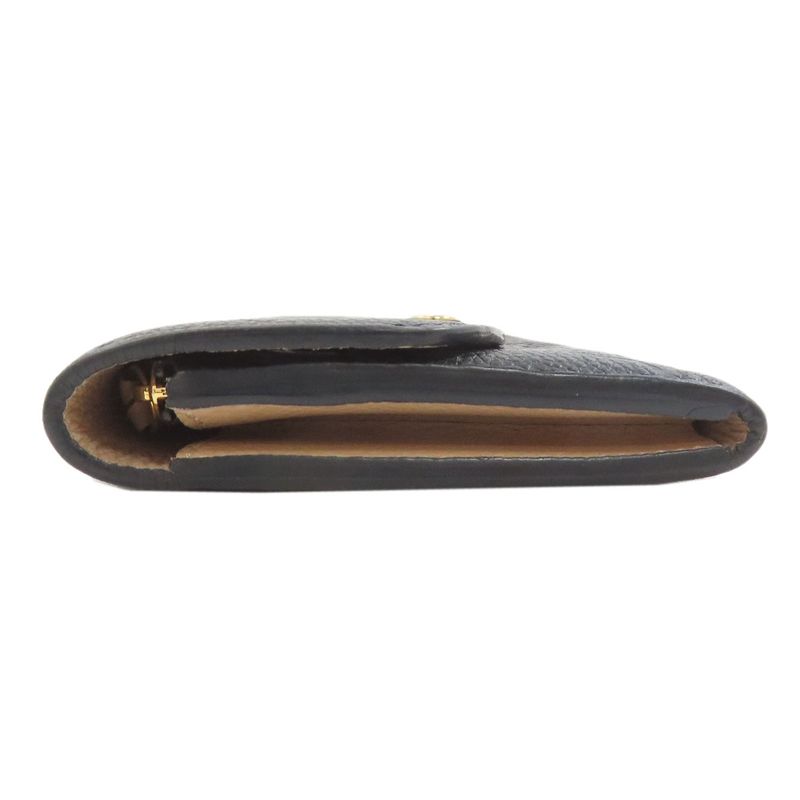 Louis Vuitton Portefeuille Emily Wallet Black Beige