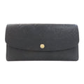 Louis Vuitton Portefeuille Emily Wallet Black Beige