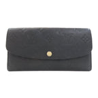 Louis Vuitton Portefeuille Emily Wallet Black Beige