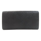 Louis Vuitton Portefeuille Emily Wallet Black Beige